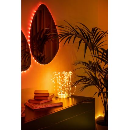 Twinkly - LED RGB dimbar ljusslinga DOTS 60 LED 7 m USB Wi‑Fi