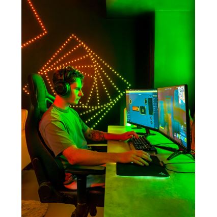 Twinkly - LED RGB dimbar julslinga DOTS 60xLED 7 m USB Wi-Fi