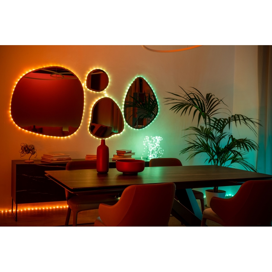 Twinkly - LED RGB dimbar julslinga DOTS 60xLED 7 m USB Wi-Fi