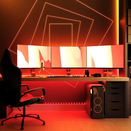 Twinkly - LED RGB Utomhus ljusreglerad list DOTS 200xLED 10 m IP44 WiFi