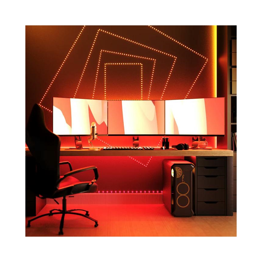 Twinkly - LED RGB Utomhus ljusreglerad list DOTS 200xLED 10 m IP44 WiFi