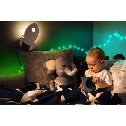 Twinkly - LED RGB Utomhus ljusreglerad list DOTS 200xLED 10 m IP44 WiFi