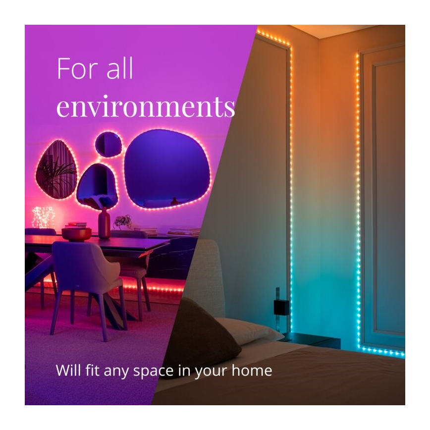 Twinkly - LED RGB Utomhus ljusreglerad list DOTS 200xLED 10 m IP44 WiFi