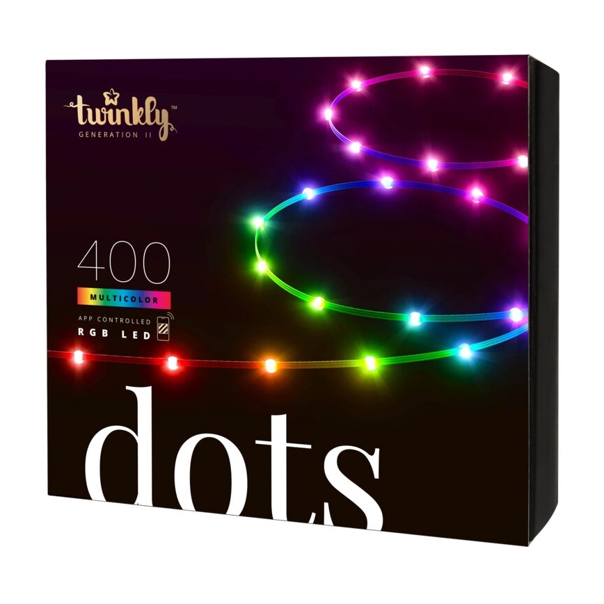 Twinkly - LED RGB Utomhus ljusreglerad list DOTS 400xLED 20 m IP44 Wi-Fi