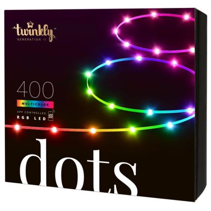 Twinkly - LED RGB Utomhus dimbar rem DOTS 400xLED 20 m IP44 Wi-Fi