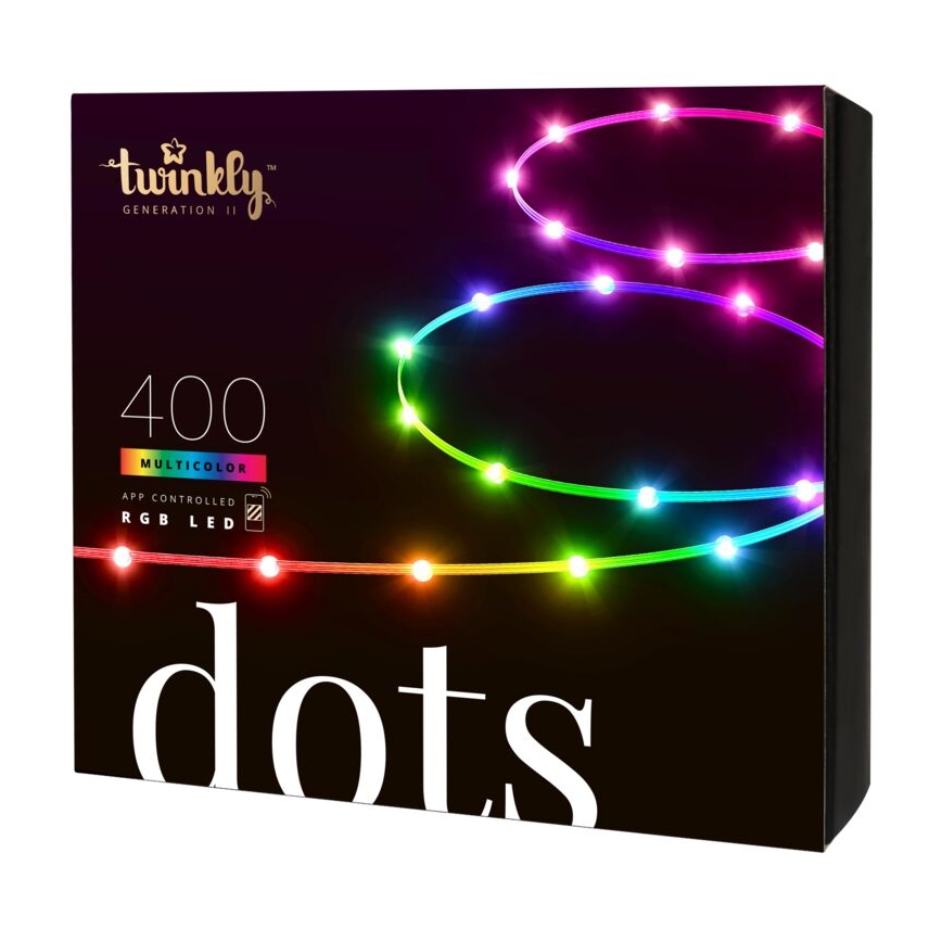 Twinkly - LED RGB Utomhus dimbar rem DOTS 400xLED 20 m IP44 Wi-Fi
