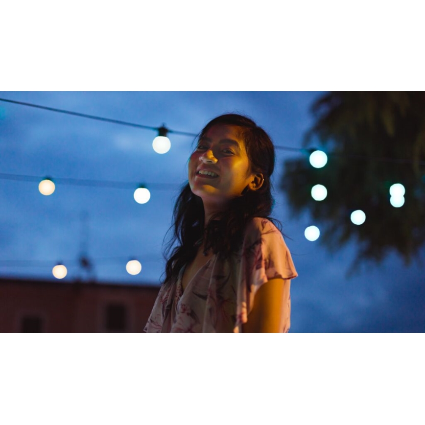 Twinkly - LED Ljusreglerad utomhus Dekorativ slinga FESTOON 20xLED 14m IP44 Wi-Fi