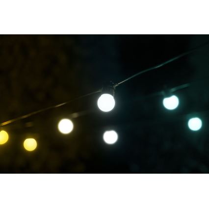 Twinkly - LED Ljusreglerad utomhus Dekorativ slinga FESTOON 20xLED 14m IP44 Wi-Fi