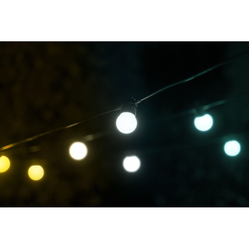 Twinkly - LED Ljusreglerad utomhus Dekorativ slinga FESTOON 20xLED 14m IP44 Wi-Fi