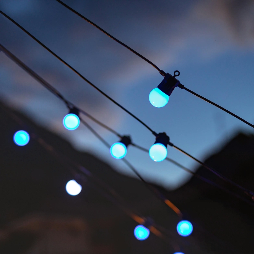 Twinkly - LED RGB Ljusreglerad utomhus Dekorativ slinga FESTOON 20xLED 14m IP44 Wi-Fi