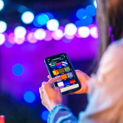 Twinkly - LED RGB Ljusreglerad utomhus Dekorativ slinga FESTOON 20xLED 14m IP44 Wi-Fi