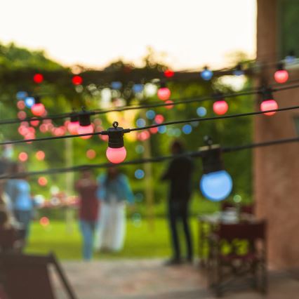 Twinkly - LED RGB Ljusreglerad utomhus Dekorativ slinga FESTOON 20xLED 14m IP44 Wi-Fi