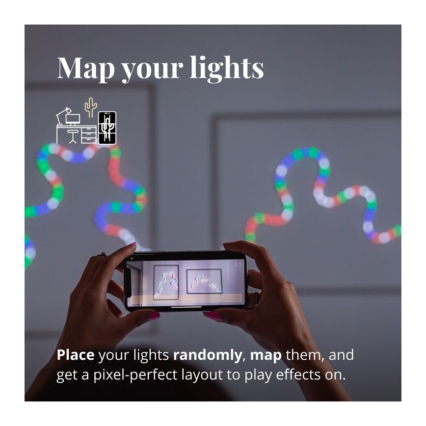 Twinkly - LED RGB Dimbar remsa FLEX 200xLED 2 m Wi-Fi