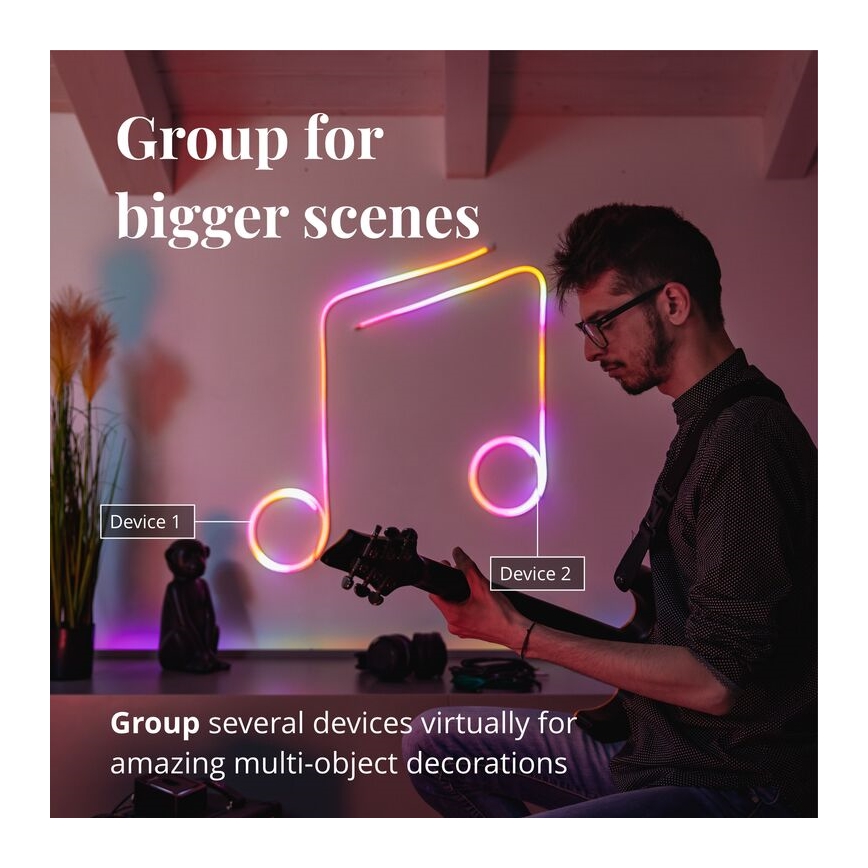 Twinkly - LED RGB Dimbar remsa FLEX 200xLED 2 m Wi-Fi