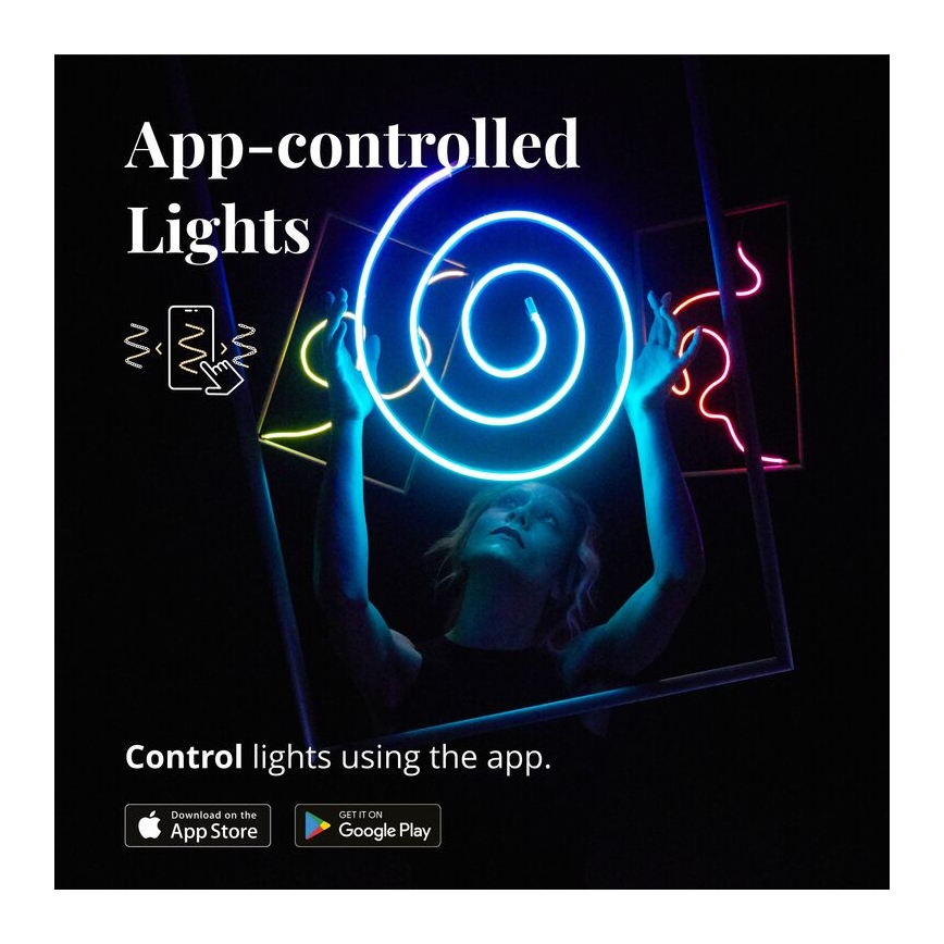 Twinkly - LED RGB Dimbar remsa FLEX 200xLED 2 m Wi-Fi