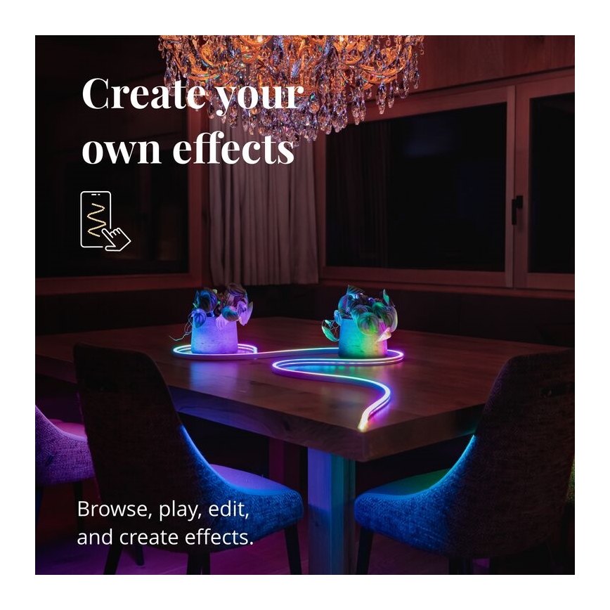 Twinkly - LED RGB Dimbar remsa FLEX 200xLED 2 m Wi-Fi