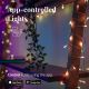 Twinkly - LED RGB Ljusreglerad utomhus Julgardin ICICLE 190xLED 11,5m IP44 Wi-Fi