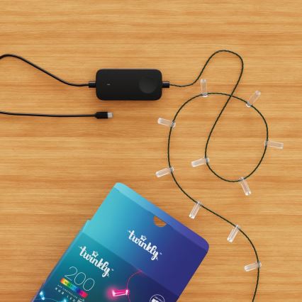 Twinkly - LED RGB Ljusreglerad Julkedja CANDIES 200xLED 14 m USB Wi-Fi