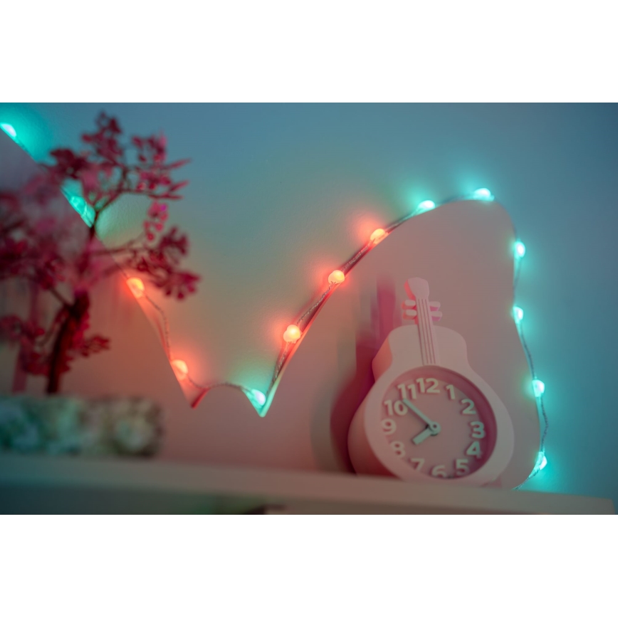 Twinkly - LED RGB dimbar ljusslinga CANDIES 200 LED 14 m USB Wi-Fi