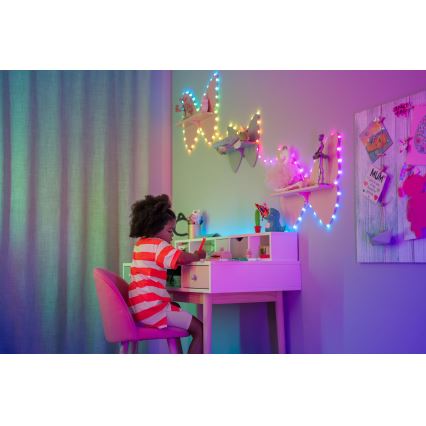 Twinkly - LED RGB dimbar ljusslinga CANDIES 200 LED 14 m USB Wi-Fi