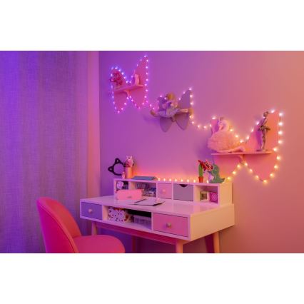 Twinkly - LED RGB dimbar ljusslinga CANDIES 200 LED 14 m USB Wi-Fi