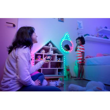 Twinkly - LED RGB dimbar ljusslinga CANDIES 200 LED 14 m USB Wi-Fi