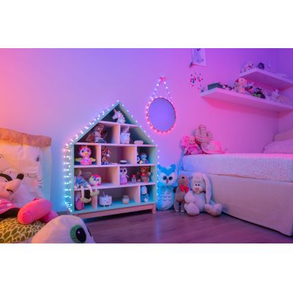 Twinkly - LED RGB dimbar ljusslinga CANDIES 200 LED 14 m USB Wi-Fi