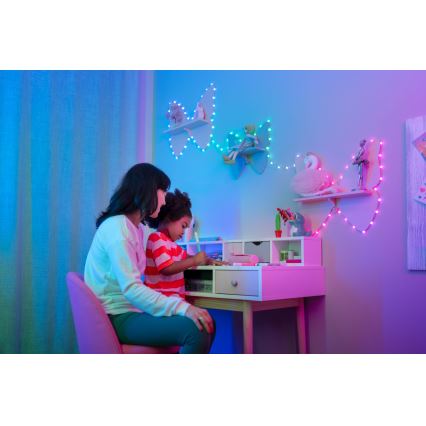 Twinkly - LED RGB Ljusreglerad Julkedja CANDIES 200xLED 14 m USB Wi-Fi