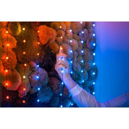 Twinkly - LED RGB Dimbart julgransljusslinga CANDIES 100xLED 8 m USB Wi-Fi