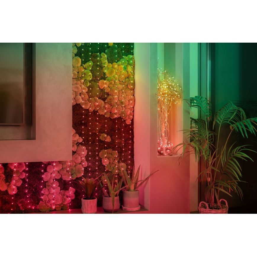 Twinkly - LED RGB Dimbart julgransljusslinga CANDIES 100xLED 8 m USB Wi-Fi
