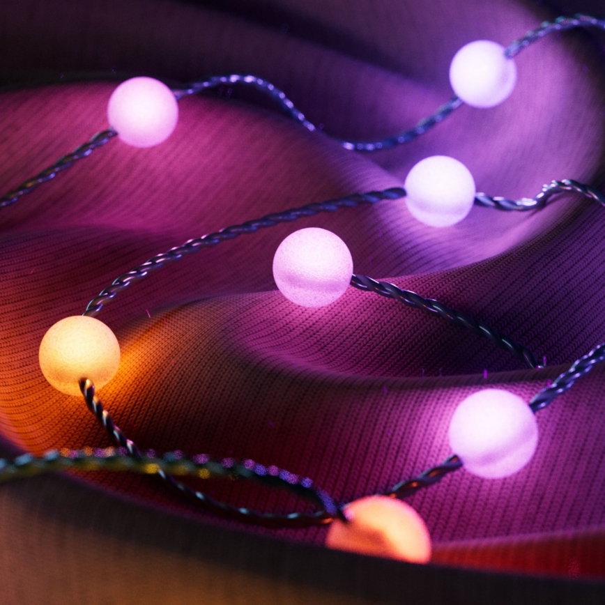 Twinkly - LED RGB Dimbart julgransljusslinga CANDIES 100xLED 8 m USB Wi-Fi