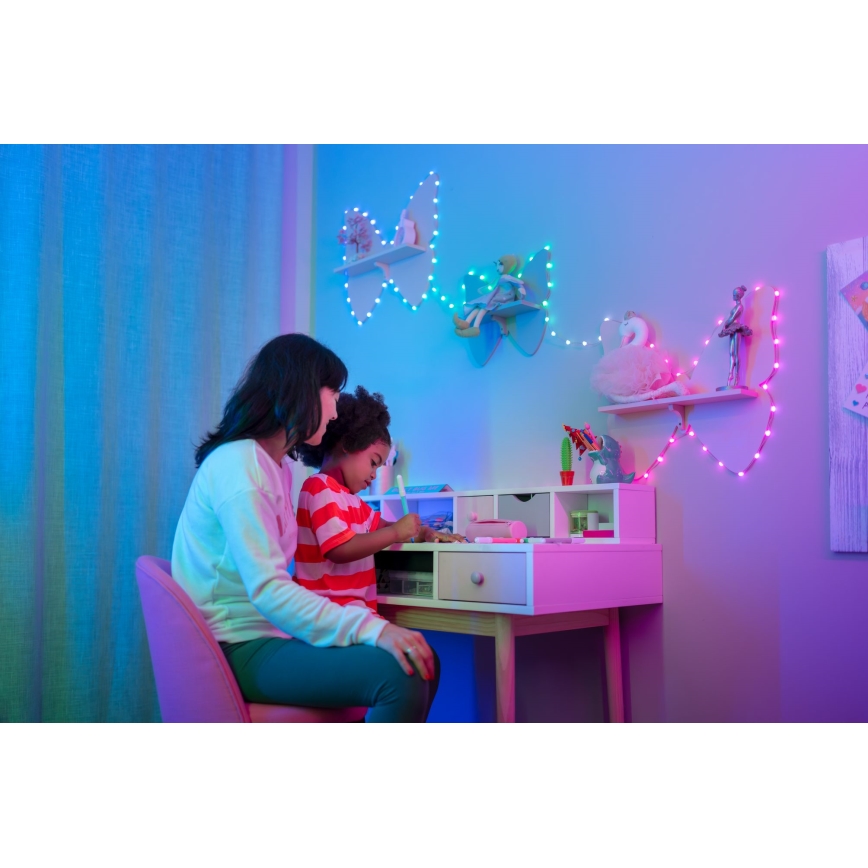 Twinkly - LED RGB dimbar ljusslinga CANDIES 100xLED 8 m USB Wi-Fi
