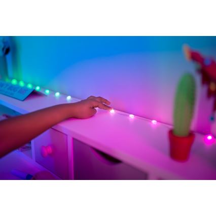 Twinkly - LED RGB dimbar ljusslinga CANDIES 100xLED 8 m USB Wi-Fi
