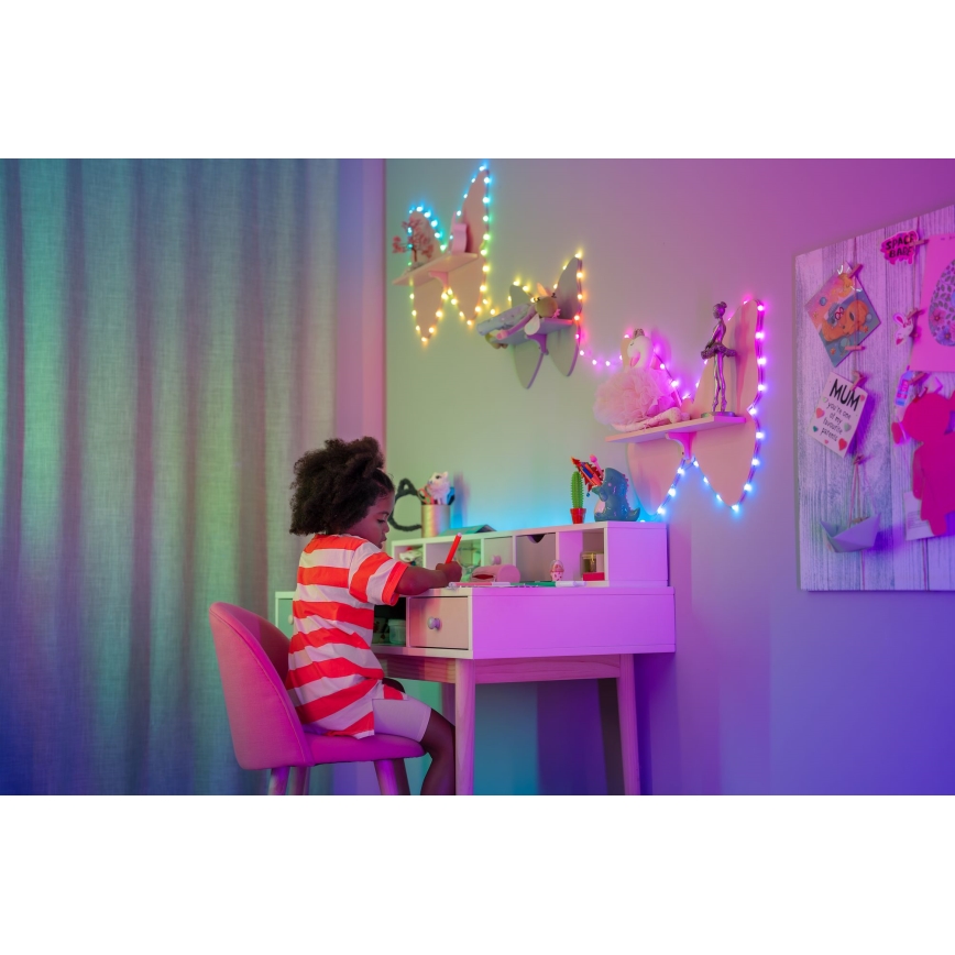 Twinkly - LED RGB dimbar ljusslinga CANDIES 100xLED 8 m USB Wi-Fi