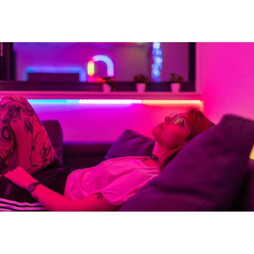 Twinkly - LED RGB Förlängning ljusreglerad list LINE 100xLED 1,5 m Wi-Fi