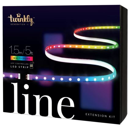 Twinkly - LED RGB Förlängning ljusreglerad list LINE 100xLED 1,5 m Wi-Fi