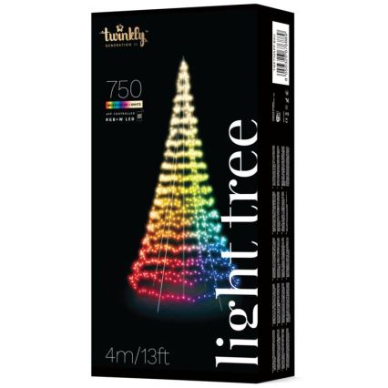 Twinkly - LED RGBW Dimbart utomhus julgran LIGHT TREE 750xLED 4m IP44 Wi-Fi
