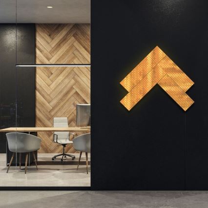 Twinkly - KIT 6xLED RGB Ljusreglerad panel SQUARES 64xLED 16x16 cm Wi-Fi