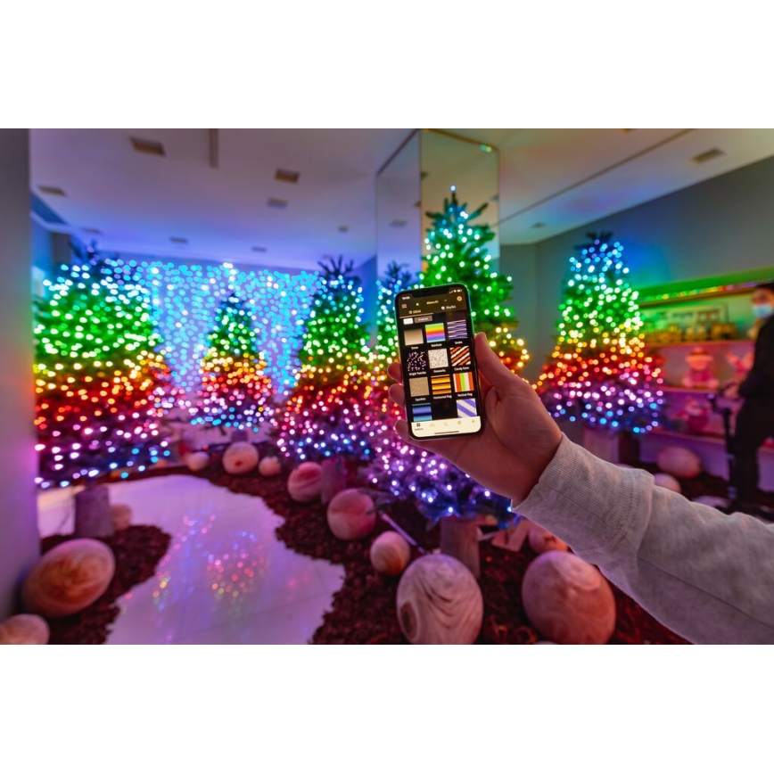 Twinkly - LED RGBW dimmerbar utomhusslinga STRINGS 250xLED 23,5m IP44 Wi-Fi