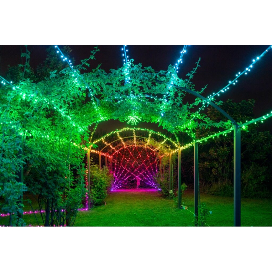 Twinkly - LED RGBW dimmerbar utomhusslinga STRINGS 250xLED 23,5m IP44 Wi-Fi