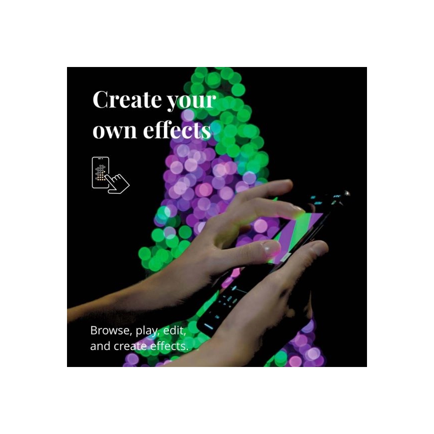 Twinkly - LED RGBW Ljusreglerad utomhus Julkedja STRINGS 250xLED 23,5m IP44 Wi-Fi