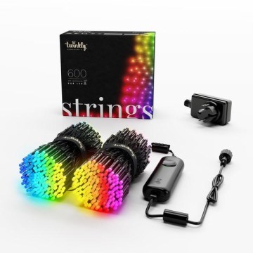Twinkly - Utomhus julljusslinga  STRINGS 600xLED 51,5m IP44 Wi-Fi