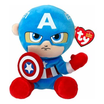 TY - Gosedjur SOFT CAPTAIN AMERICA Marvel 15 cm
