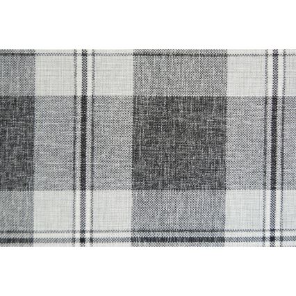 Tygklädd divansäng ARLY 110x200 cm med vändbar huvudgavel (V/H), antracit/vit