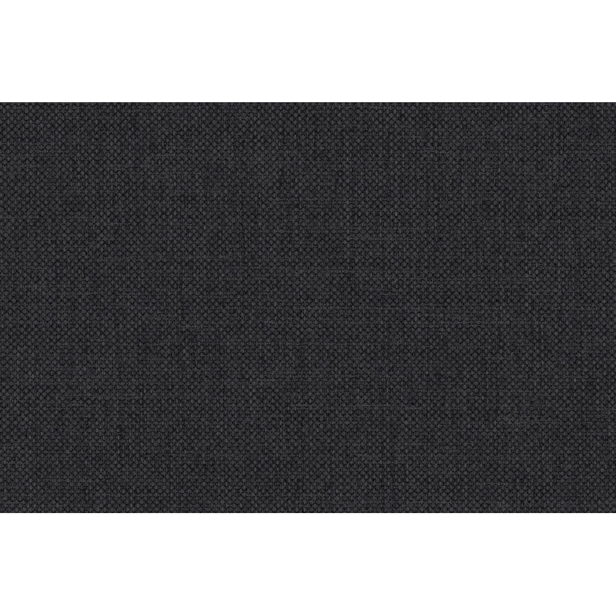 Tygklädd divansäng ARLY 110x200 cm med vändbar huvudgavel (V/H), antracit/vit