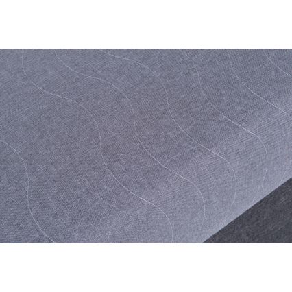 Tygklädd divansäng med förvaring JACOB XL maxbelastning 130 kg 90x200 cm grå