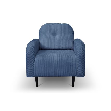 Tygklädd fåtölj CLOUDY blå