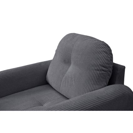 Tygklädd fåtölj CLOUDY, grå