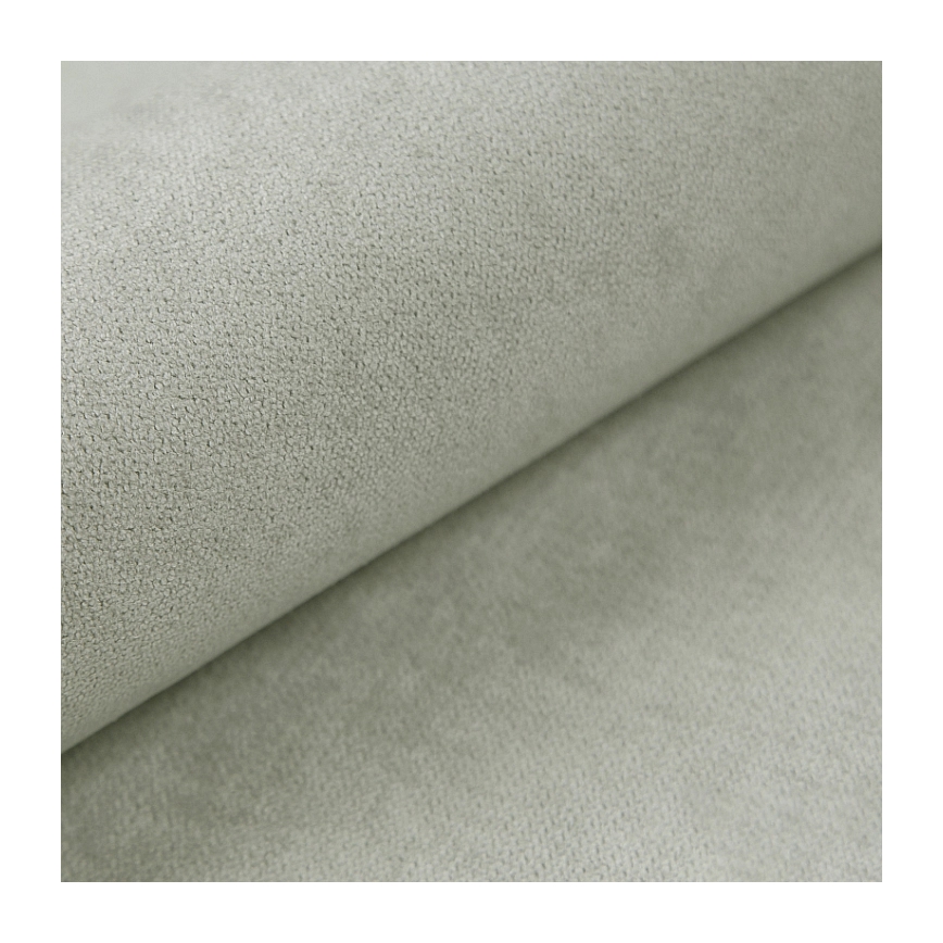 Stoppad säng ISABEL 180x200 med resårmadrass och förvaringsutrymme, ljusgrå