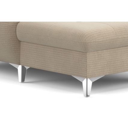 U-formad hörnsoffa med förvaringsutrymme CATANIA höger beige